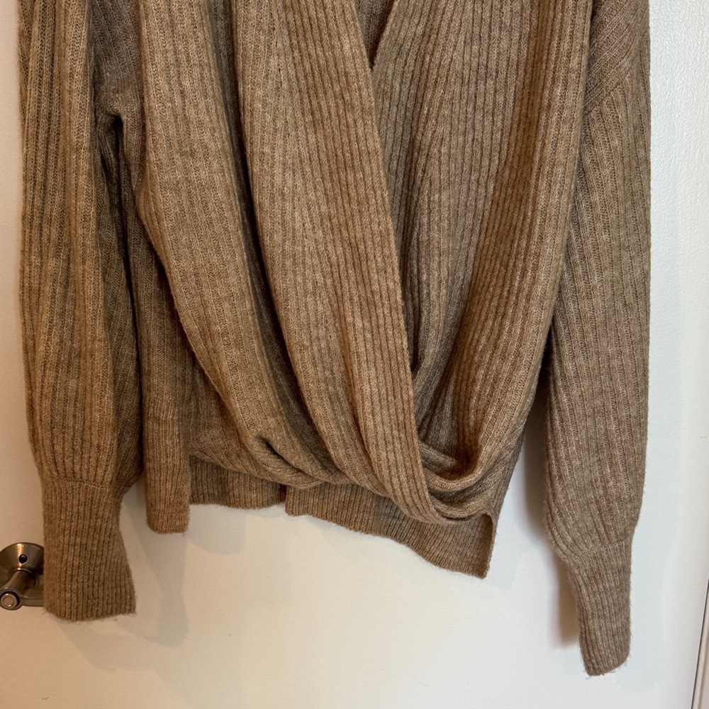 Max Studio Tan Ribbed Cardigan - Picture 4 of 7